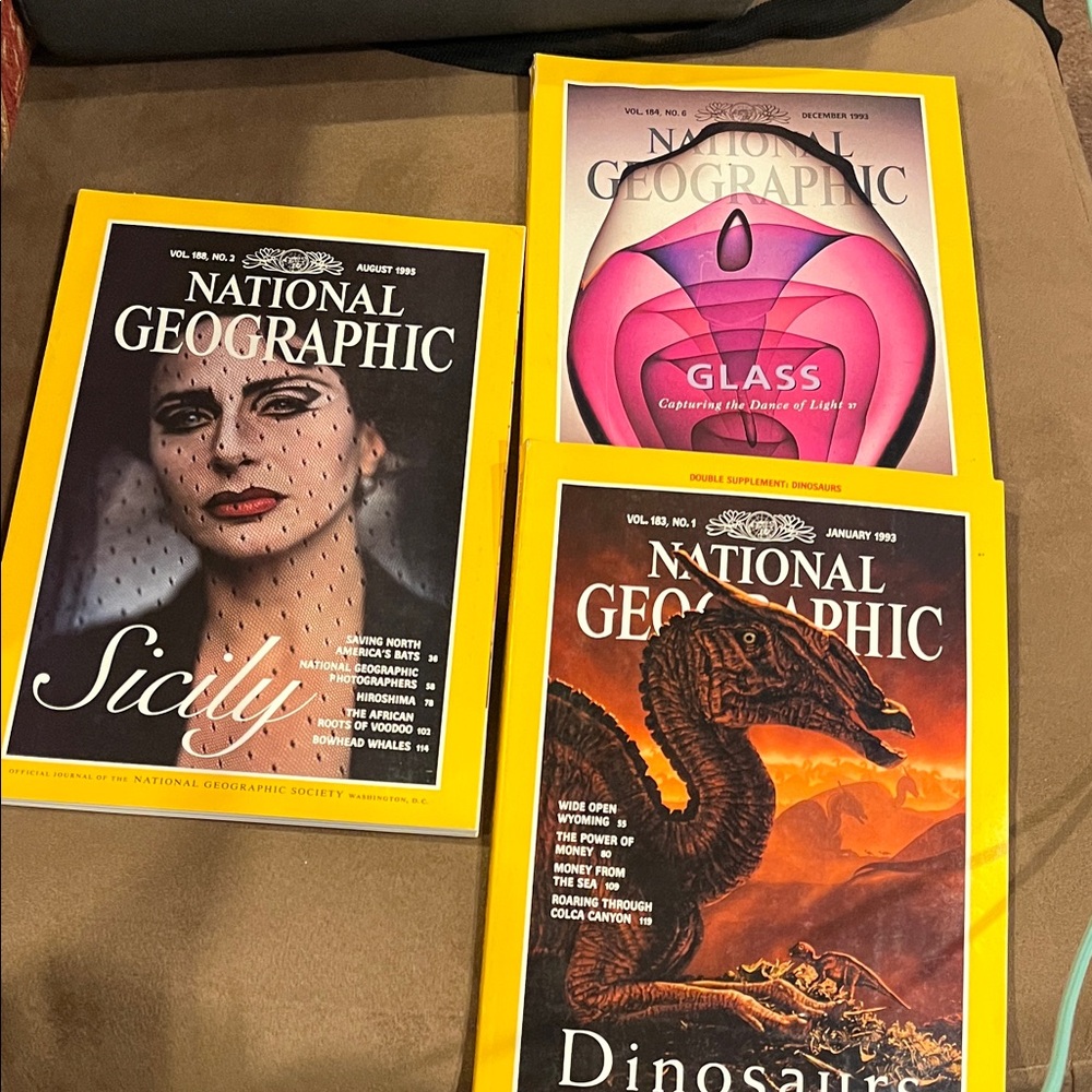 National Geographic magazine bundle 1993/95